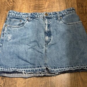 Denim Mini Skirt in Light Blue - Classic Everyday Style